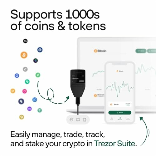 Trezor Suite ondersteunt duizenden munten en tokens