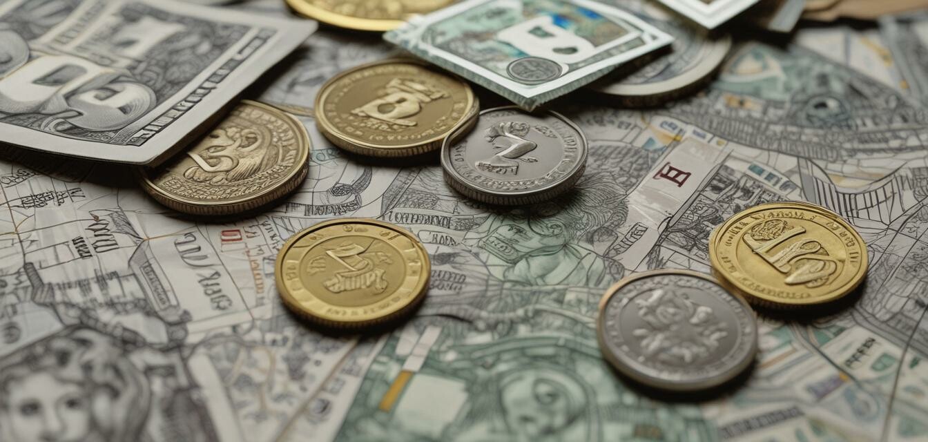 Detailed image of currencies